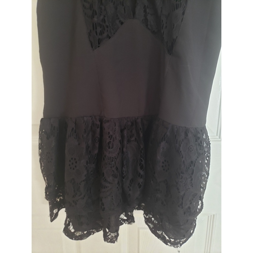 NASTY GAL Lace Cut Out Spaghetti Strap LBD - Picture 7 of 8